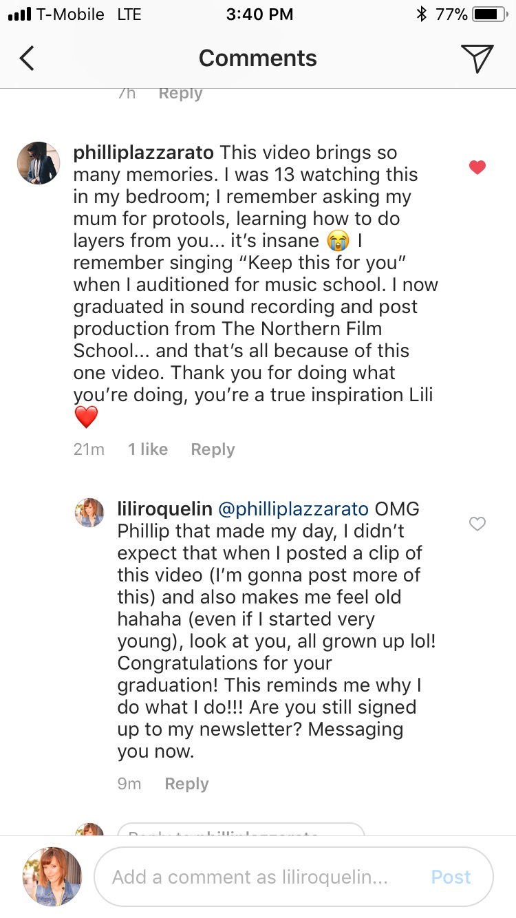 lili roquelin inspiring fans