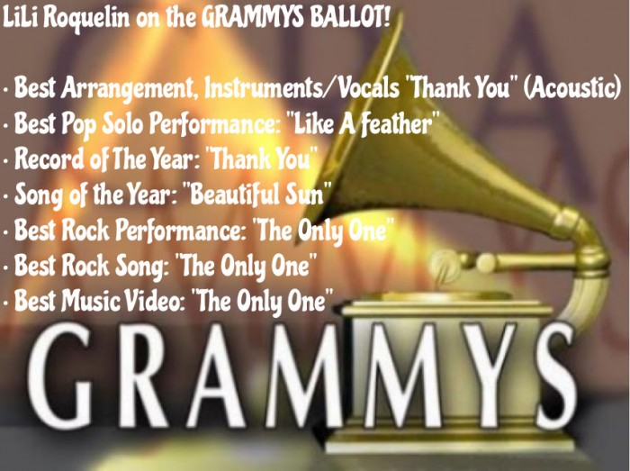 LiLi Roquelin is on the 57th Grammy Awards Ballot